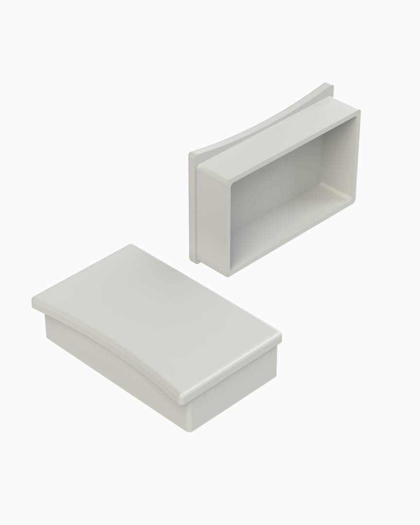 10102 Series Introvert Flat Cap Box Profile Caps