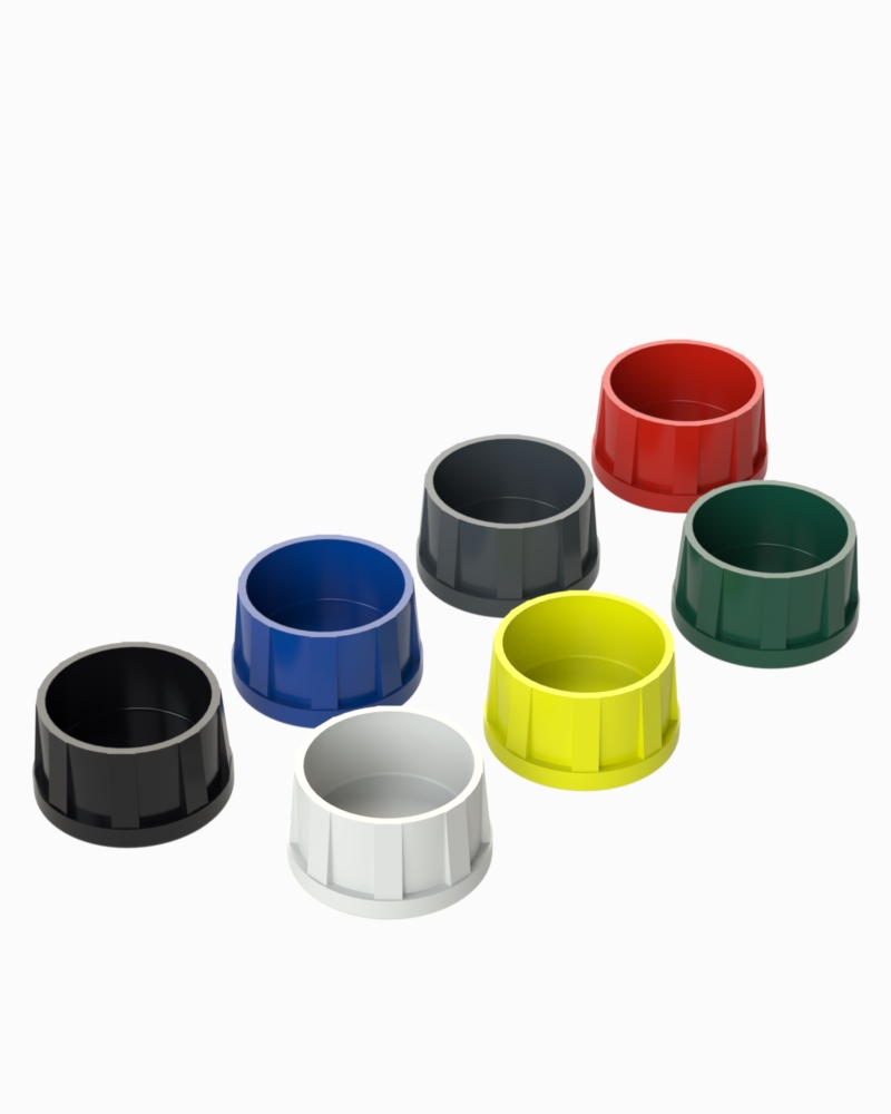 1048 Series Introvert Flat Cap Pipe Profile Caps
